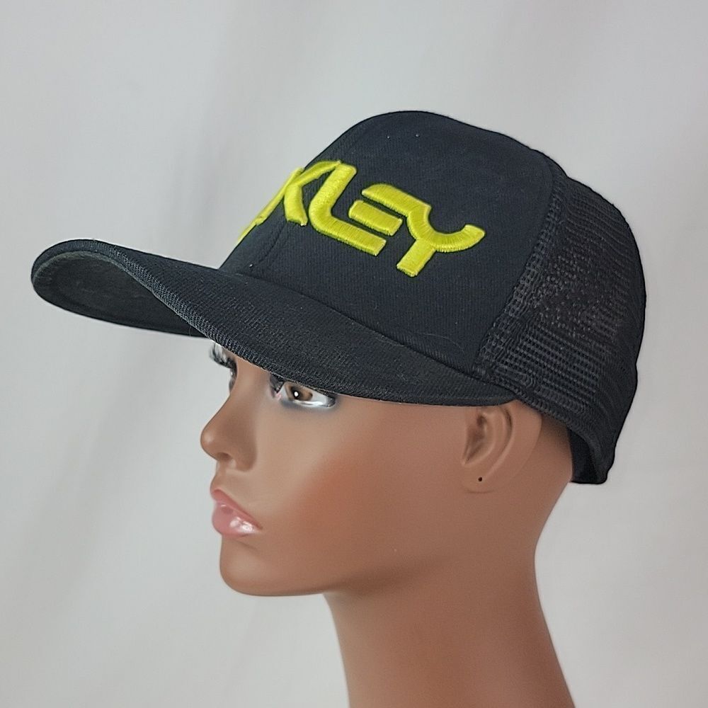 Oakley Hat Cap Snapback Trucker Black - Picture 2 of 10
